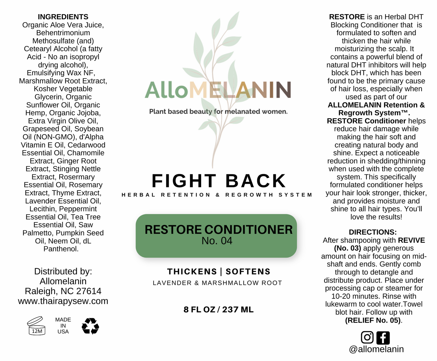 Fight Back Restore Conditioner-Step #4