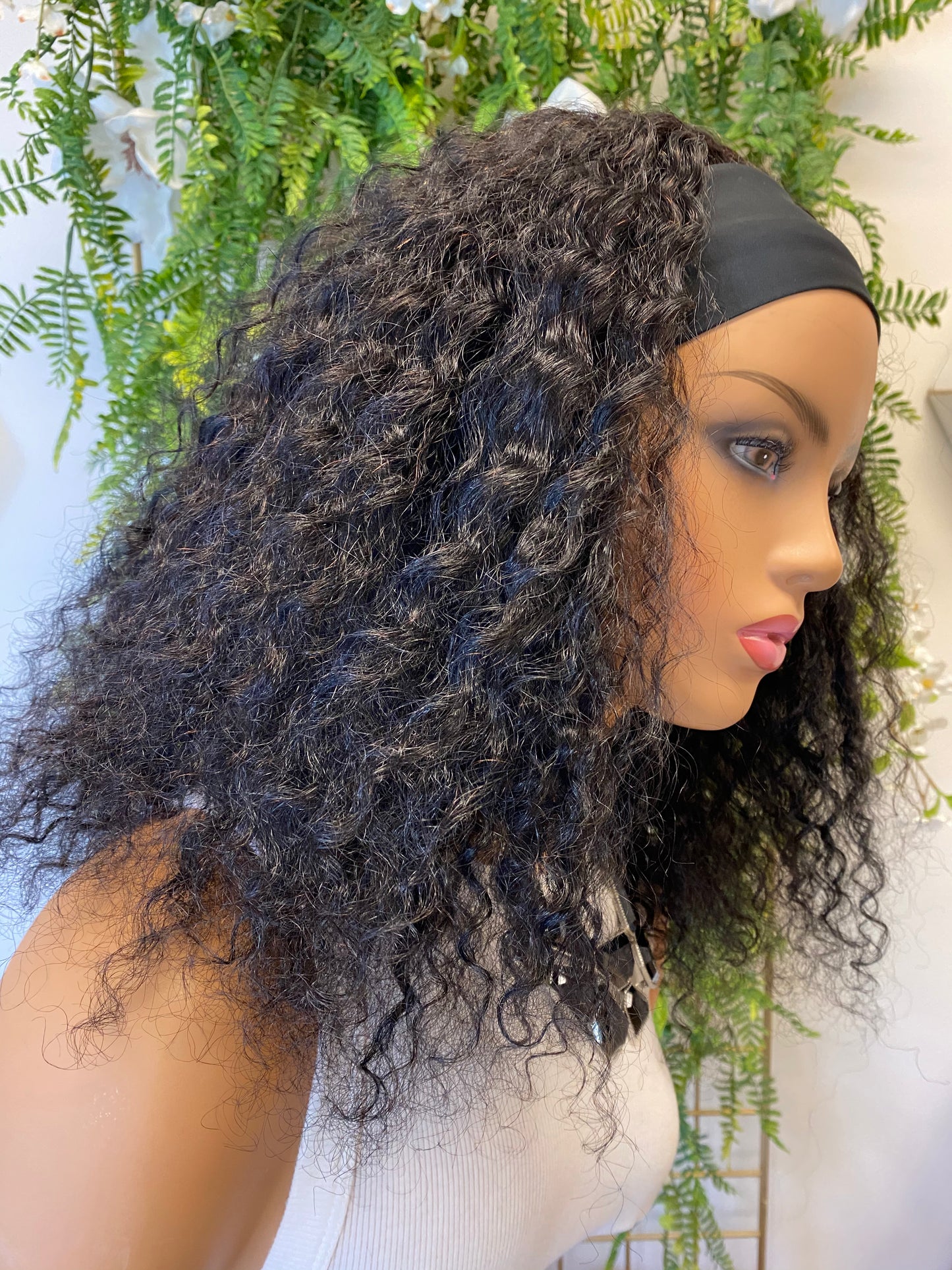 16 in Deep Wave Headband Wig